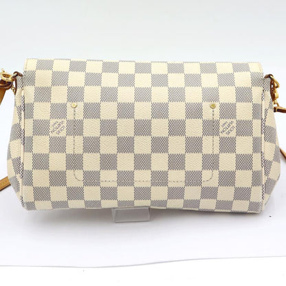 ルイヴィトン（LOUIS VUITTON）ダミエアズール　フェイボリットPM　N41277　ショルダーバッグ　ハンドバッグ　ホワイト　レディース　（中古）