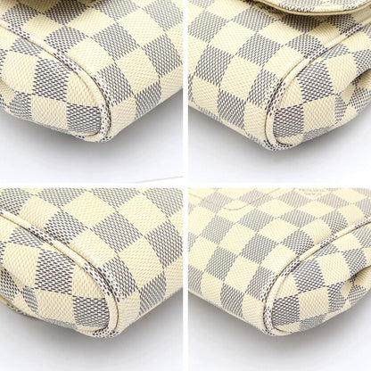 ルイヴィトン（LOUIS VUITTON）ダミエアズール　フェイボリットPM　N41277　ショルダーバッグ　ハンドバッグ　ホワイト　レディース　（中古）