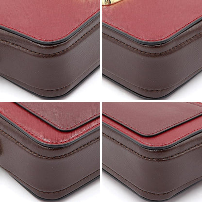 マーク ジェイコブス(Marc Jacobs) ザ スナップショット　M0012007　ダブルJロゴ　ショルダーバッグ　レッド　レディース(中古)