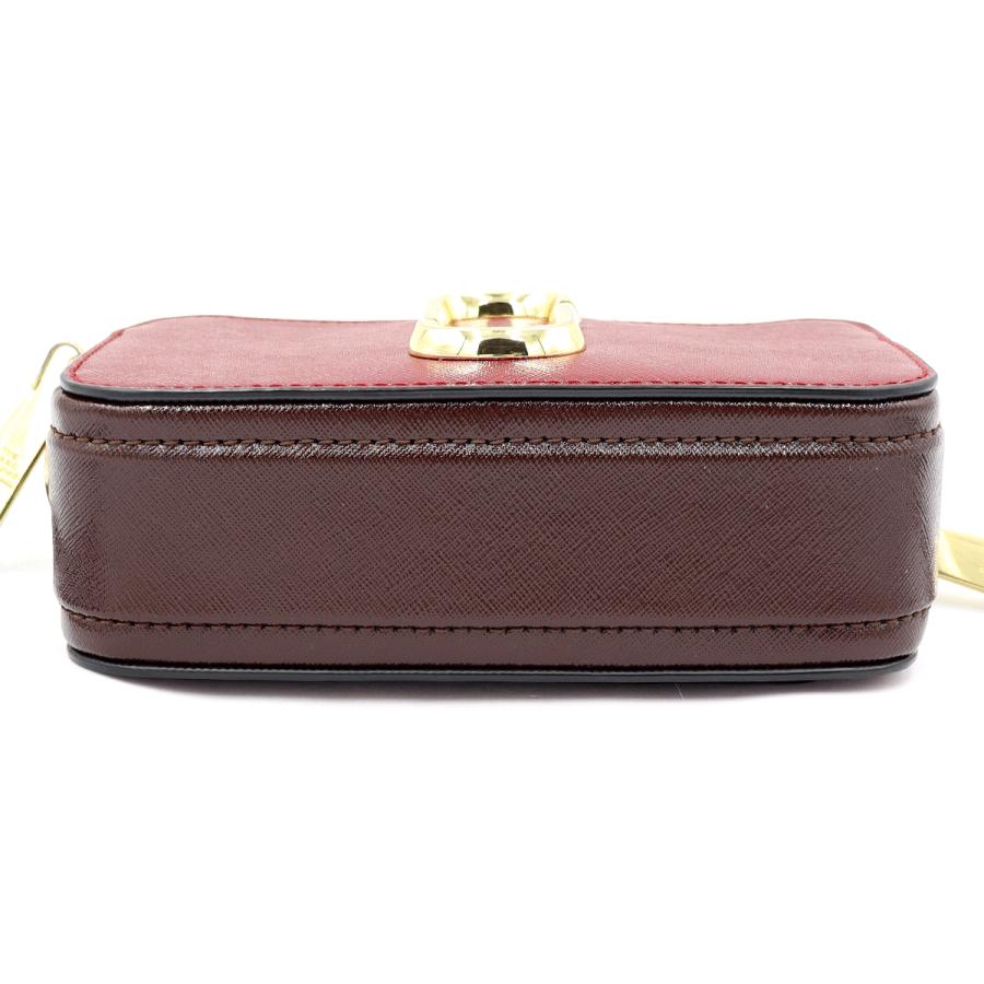 マーク ジェイコブス(Marc Jacobs) ザ スナップショット　M0012007　ダブルJロゴ　ショルダーバッグ　レッド　レディース(中古)