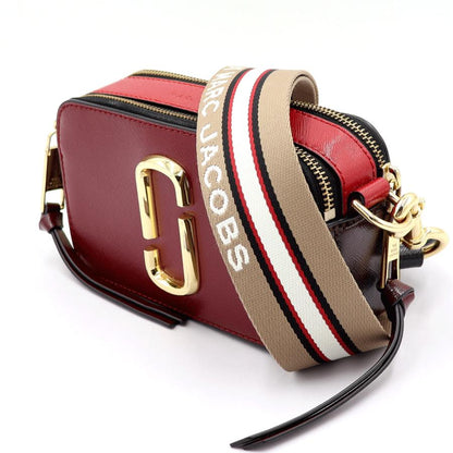 マーク ジェイコブス(Marc Jacobs) ザ スナップショット　M0012007　ダブルJロゴ　ショルダーバッグ　レッド　レディース(中古)