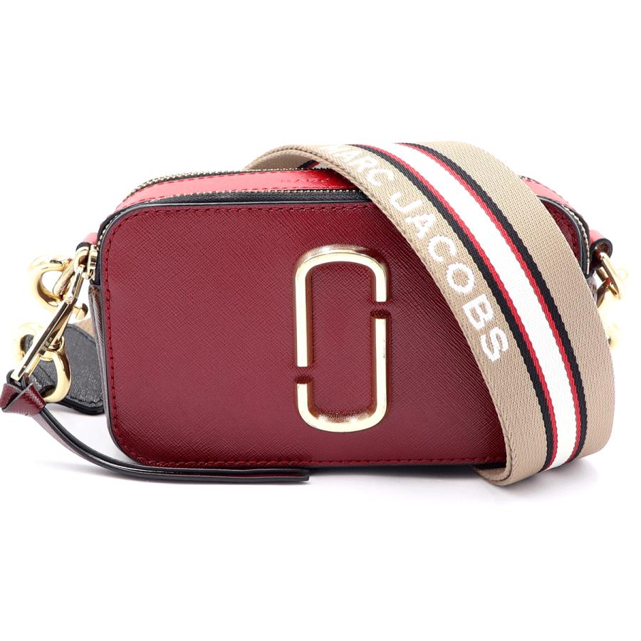 マーク ジェイコブス(Marc Jacobs) ザ スナップショット　M0012007　ダブルJロゴ　ショルダーバッグ　レッド　レディース(中古)