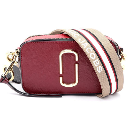 マーク ジェイコブス(Marc Jacobs) ザ スナップショット　M0012007　ダブルJロゴ　ショルダーバッグ　レッド　レディース(中古)