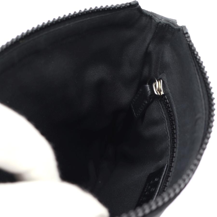 グッチ(GUCCI)GGショルダーバッグ　449188　斜め掛け　ブラック　ナイロン　メンズ　レディース　(中古)