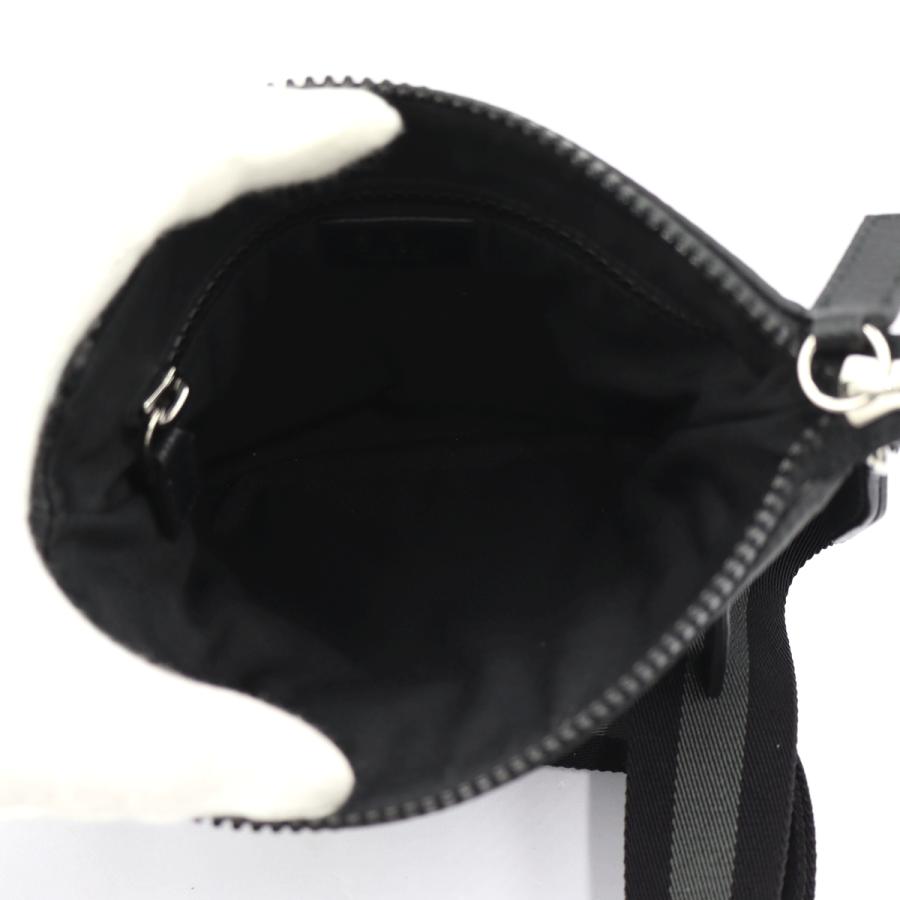 グッチ(GUCCI)GGショルダーバッグ　449188　斜め掛け　ブラック　ナイロン　メンズ　レディース　(中古)