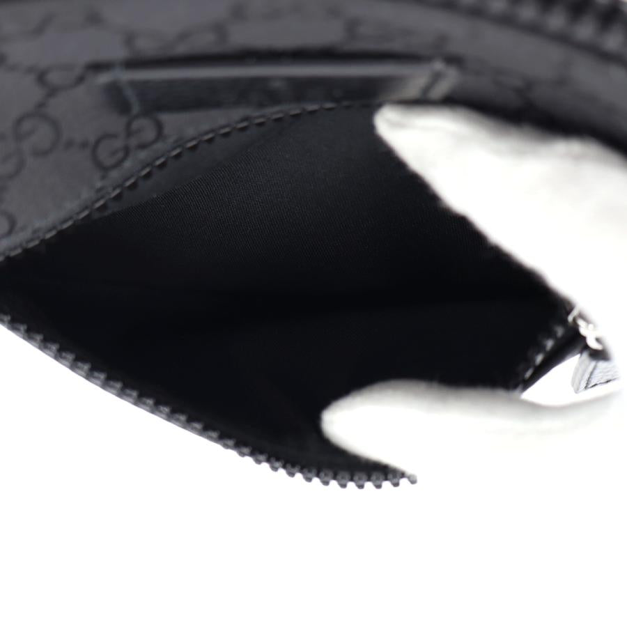 グッチ(GUCCI)GGショルダーバッグ　449188　斜め掛け　ブラック　ナイロン　メンズ　レディース　(中古)
