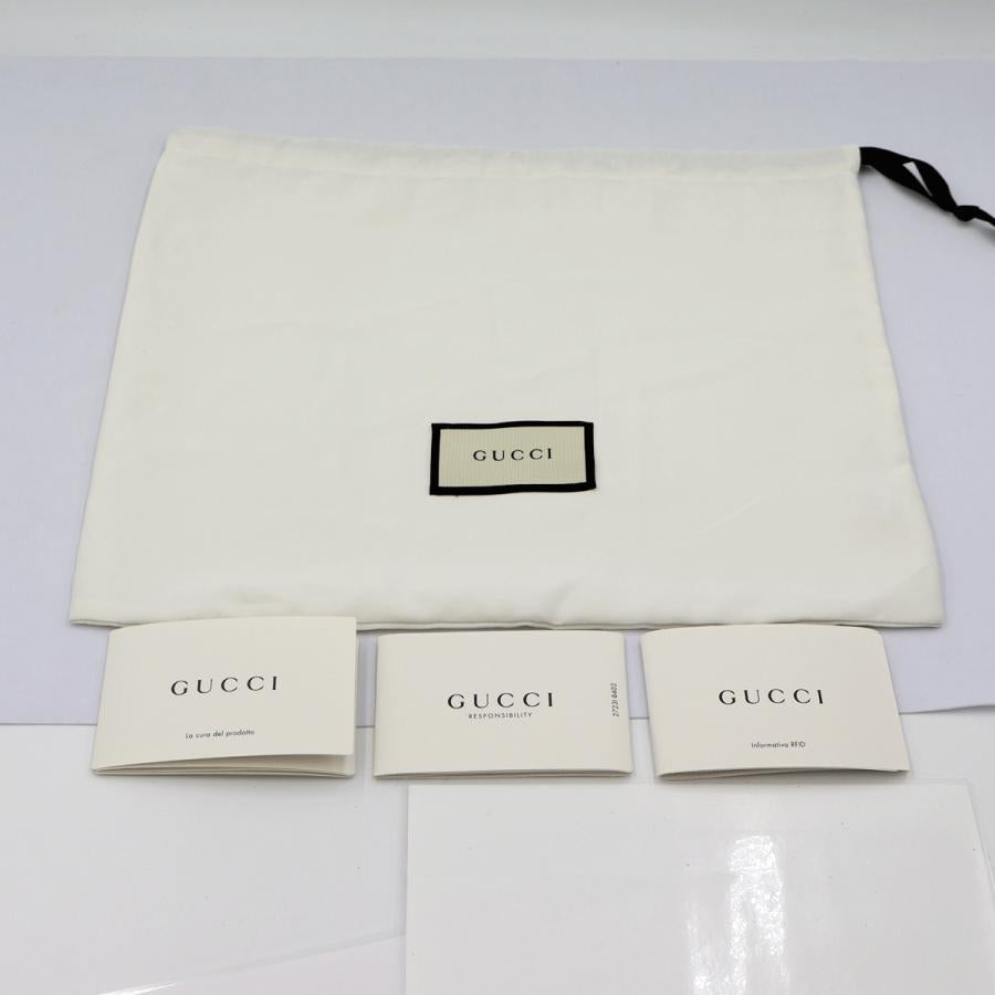 グッチ(GUCCI)GGショルダーバッグ　449188　斜め掛け　ブラック　ナイロン　メンズ　レディース　(中古)