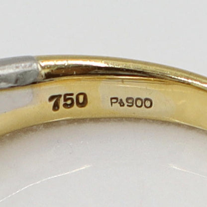 K18/Pt900ダイヤリング　D0.51ct　サイズ11号　重量5.92ｇ(石の重量含む)　レディース(中古)