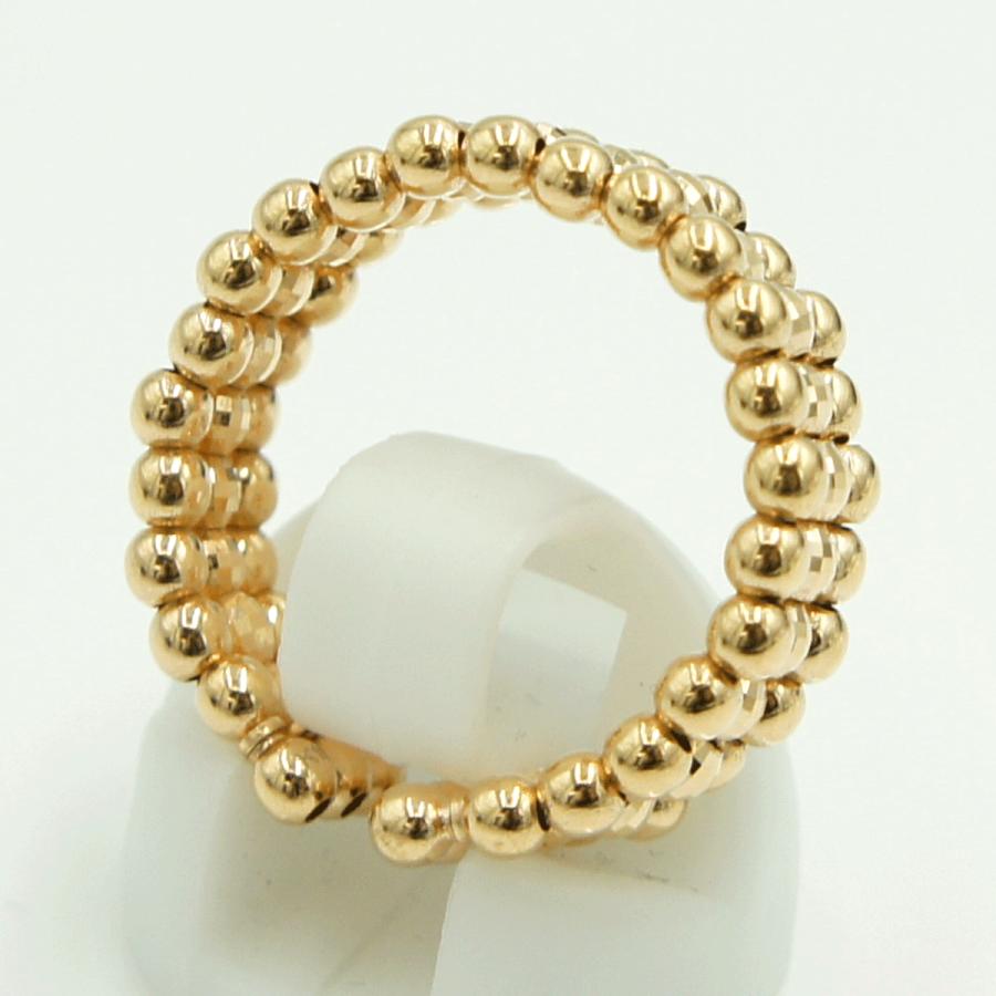 K18PGファッションリング　リングサイズ フリーサイズ　重量3.08ｇ　レディース（中古）