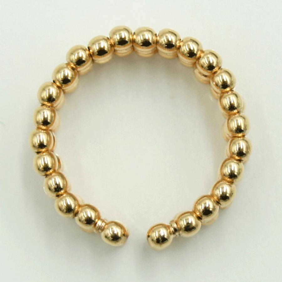 K18PGファッションリング　リングサイズ フリーサイズ　重量3.08ｇ　レディース（中古）