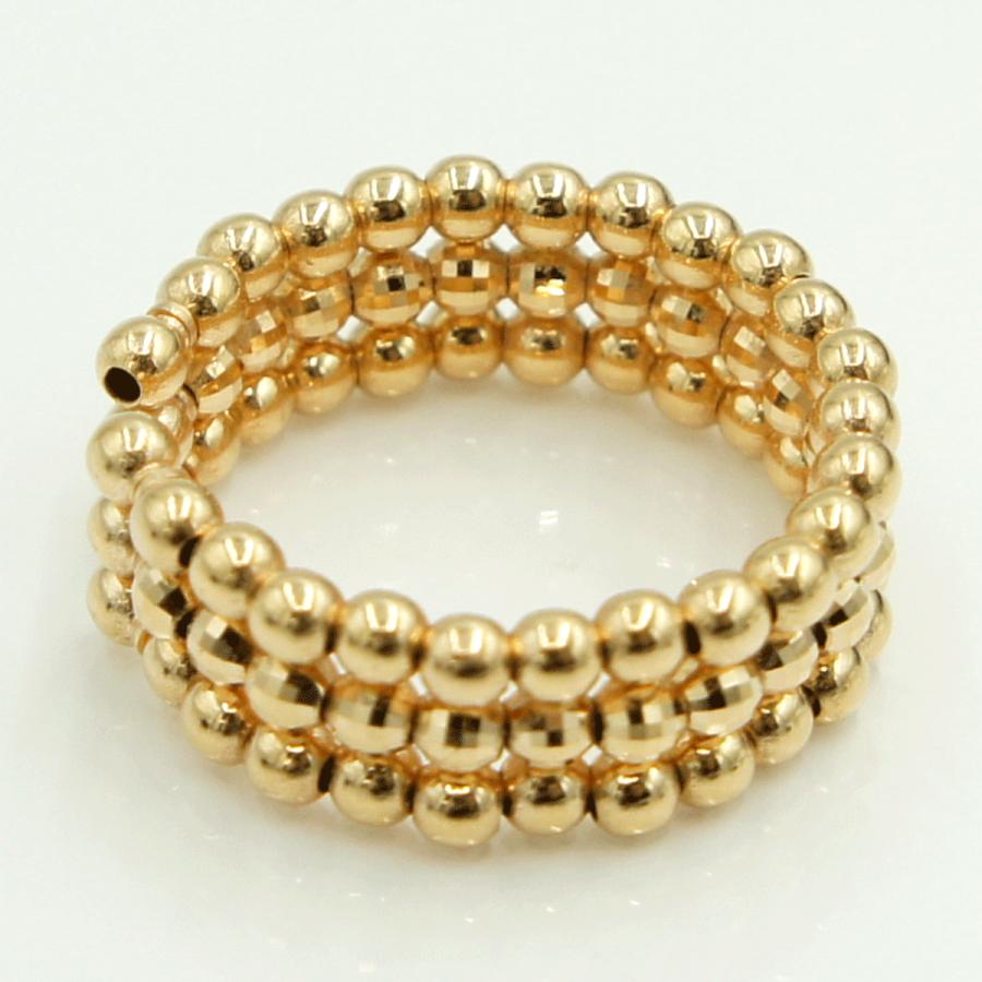 K18PGファッションリング　リングサイズ フリーサイズ　重量3.08ｇ　レディース（中古）