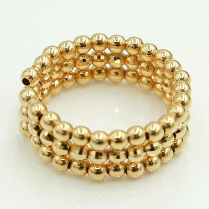 K18PGファッションリング　リングサイズ フリーサイズ　重量3.08ｇ　レディース（中古）