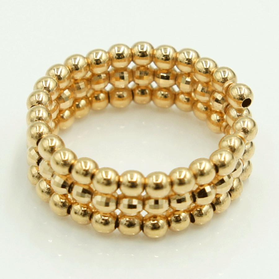 K18PGファッションリング　リングサイズ フリーサイズ　重量3.08ｇ　レディース（中古）