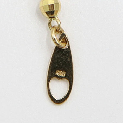 K18デザインネックレス　ネックレス長さ50cm　重量13.77ｇ　ミラーボール　レディース（中古）