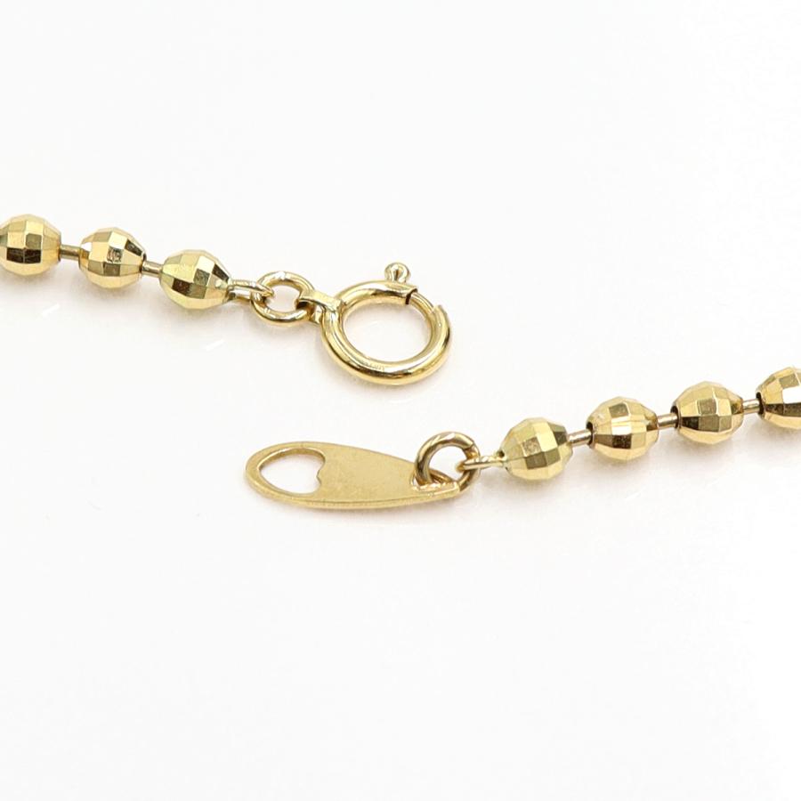 K18デザインネックレス　ネックレス長さ50cm　重量13.77ｇ　ミラーボール　レディース（中古）