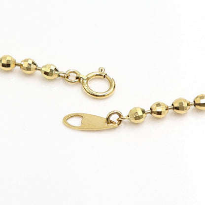 K18デザインネックレス　ネックレス長さ50cm　重量13.77ｇ　ミラーボール　レディース（中古）