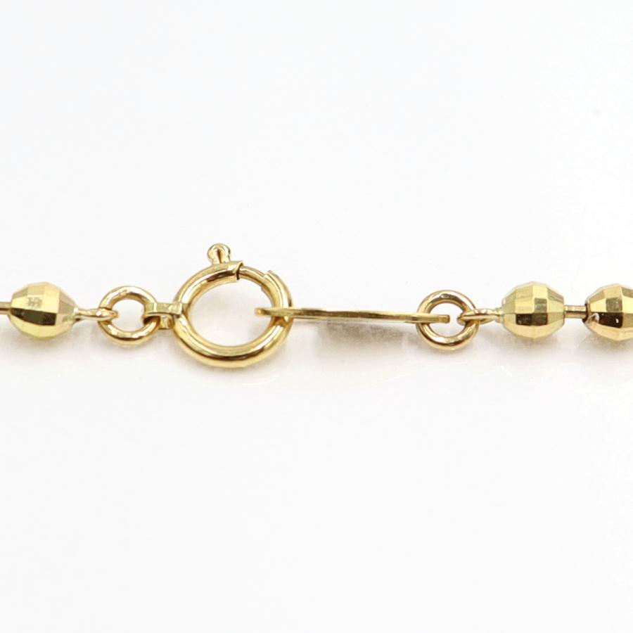 K18デザインネックレス　ネックレス長さ50cm　重量13.77ｇ　ミラーボール　レディース（中古）