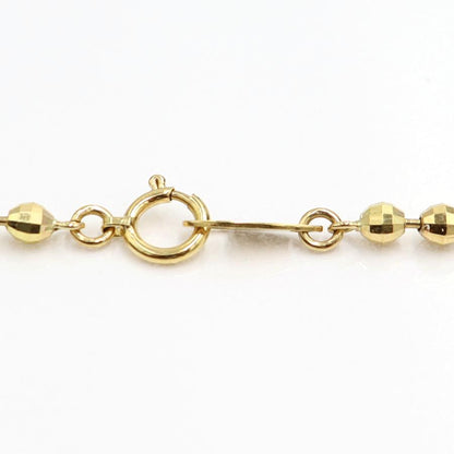 K18デザインネックレス　ネックレス長さ50cm　重量13.77ｇ　ミラーボール　レディース（中古）