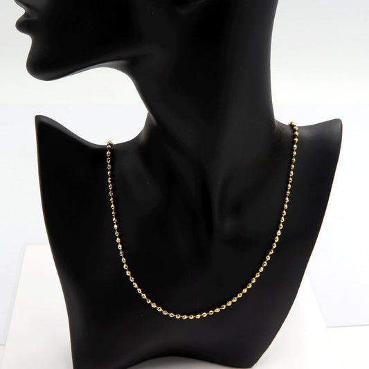 K18デザインネックレス　ネックレス長さ50cm　重量13.77ｇ　ミラーボール　レディース（中古）