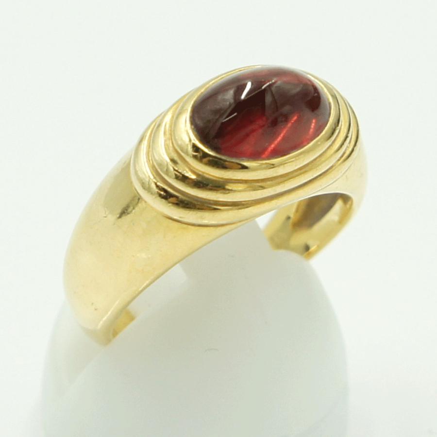 ブシュロン(BOUCHERON)　750ディアブロティーヌガーネットリング　リングサイズ14号　重量8.12ｇ(石の重量含む)　レディース（中古）