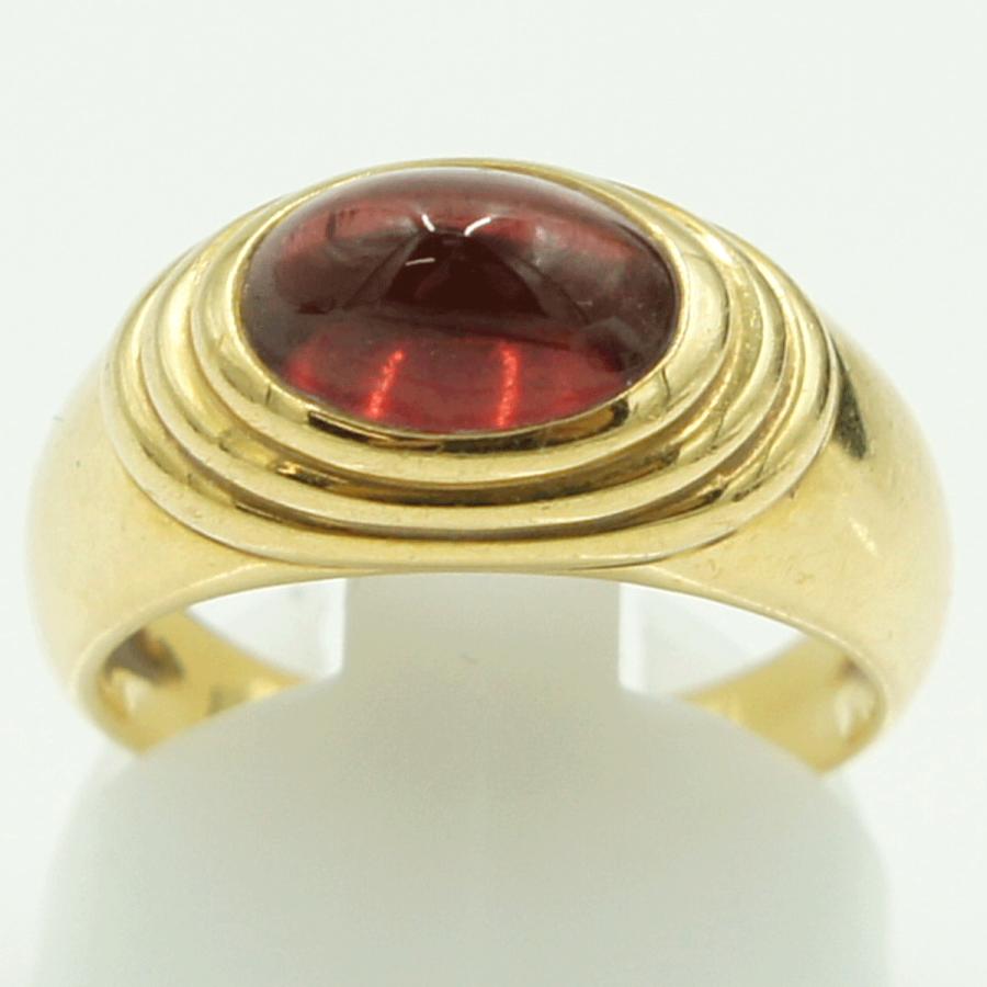 ブシュロン(BOUCHERON)　750ディアブロティーヌガーネットリング　リングサイズ14号　重量8.12ｇ(石の重量含む)　レディース（中古）