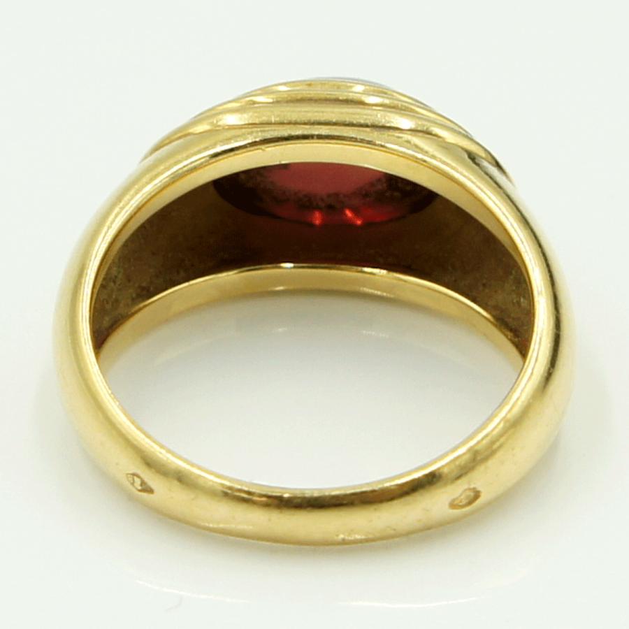 ブシュロン(BOUCHERON)　750ディアブロティーヌガーネットリング　リングサイズ14号　重量8.12ｇ(石の重量含む)　レディース（中古）