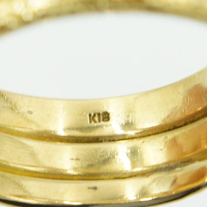 K18ダイヤモンドリング　「スネーク」　リングサイズ29号　重量23.50ｇ（中古）