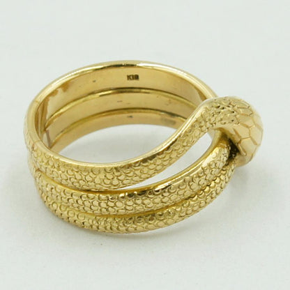 K18ダイヤモンドリング　「スネーク」　リングサイズ29号　重量23.50ｇ（中古）