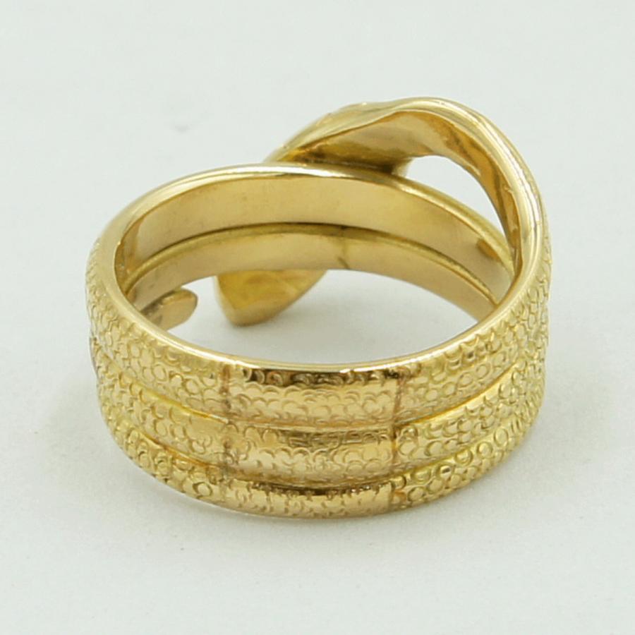 K18ダイヤモンドリング　「スネーク」　リングサイズ29号　重量23.50ｇ（中古）