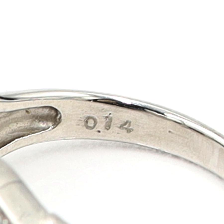 Pt900黒蝶パールリング　P11.5mm　D0.14ct　リングサイズ13号　重量9.18ｇ(石の重量含む)（中古）