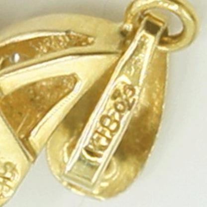 K18ルビーダイヤモンドペンダントトップ　重量1.30ｇ(石の重量含む)　レディース（中古）