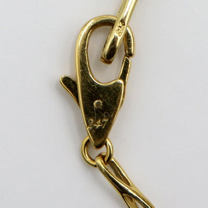 24-7 Jewelry　ギリオン　健康アンクレット　K18YG　長さ22.0cm　重量4.35ｇ（中古）