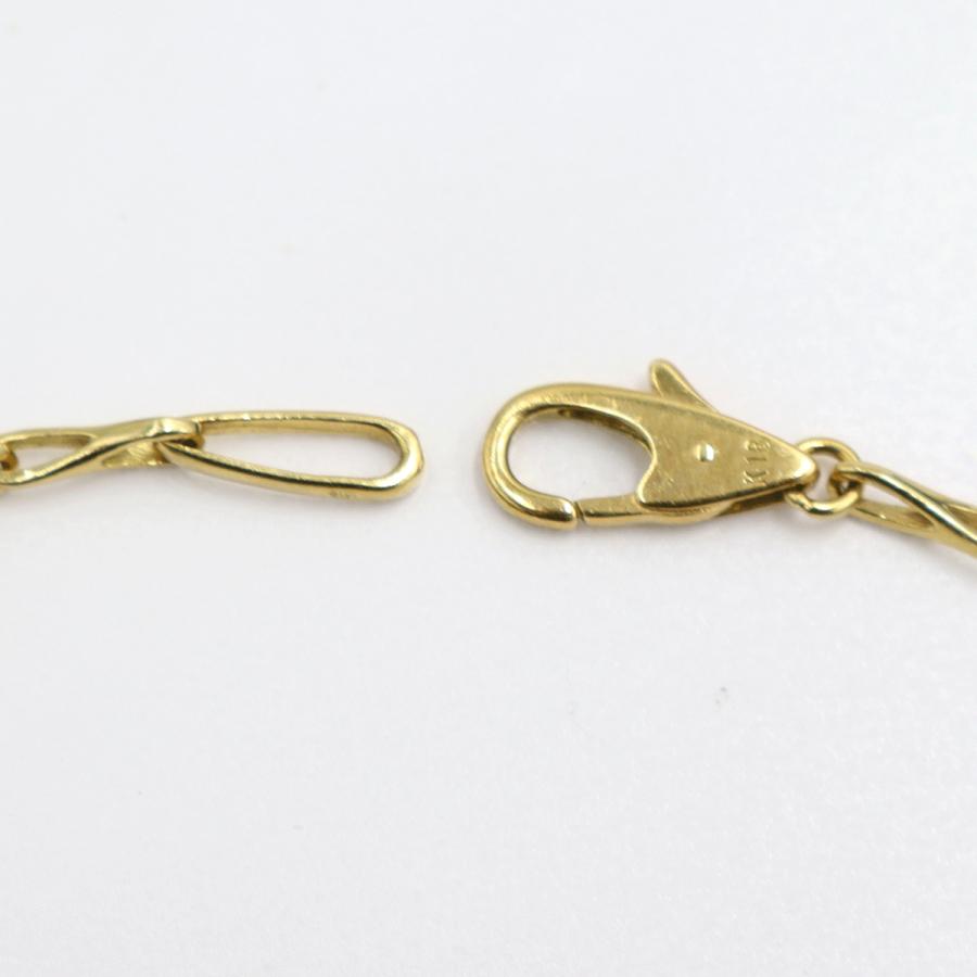 24-7 Jewelry　ギリオン　健康アンクレット　K18YG　長さ22.0cm　重量4.35ｇ（中古）