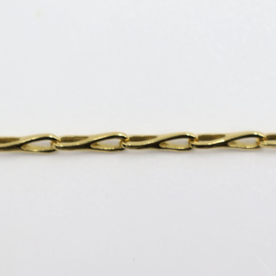 24-7 Jewelry　ギリオン　健康アンクレット　K18YG　長さ22.0cm　重量4.35ｇ（中古）