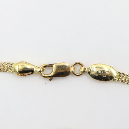 750デザインブレスレット「バラ」　長さ17.5cm　重量6.87ｇ　（中古）