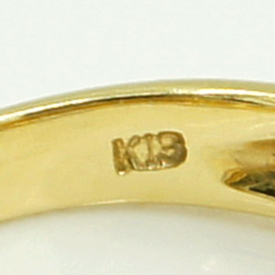 K18ルビーダイヤモンドリング　R0.30ct　D0.25ct　リングサイズ12号　重量5.74ｇ(石の重量含む)　レディース（中古）