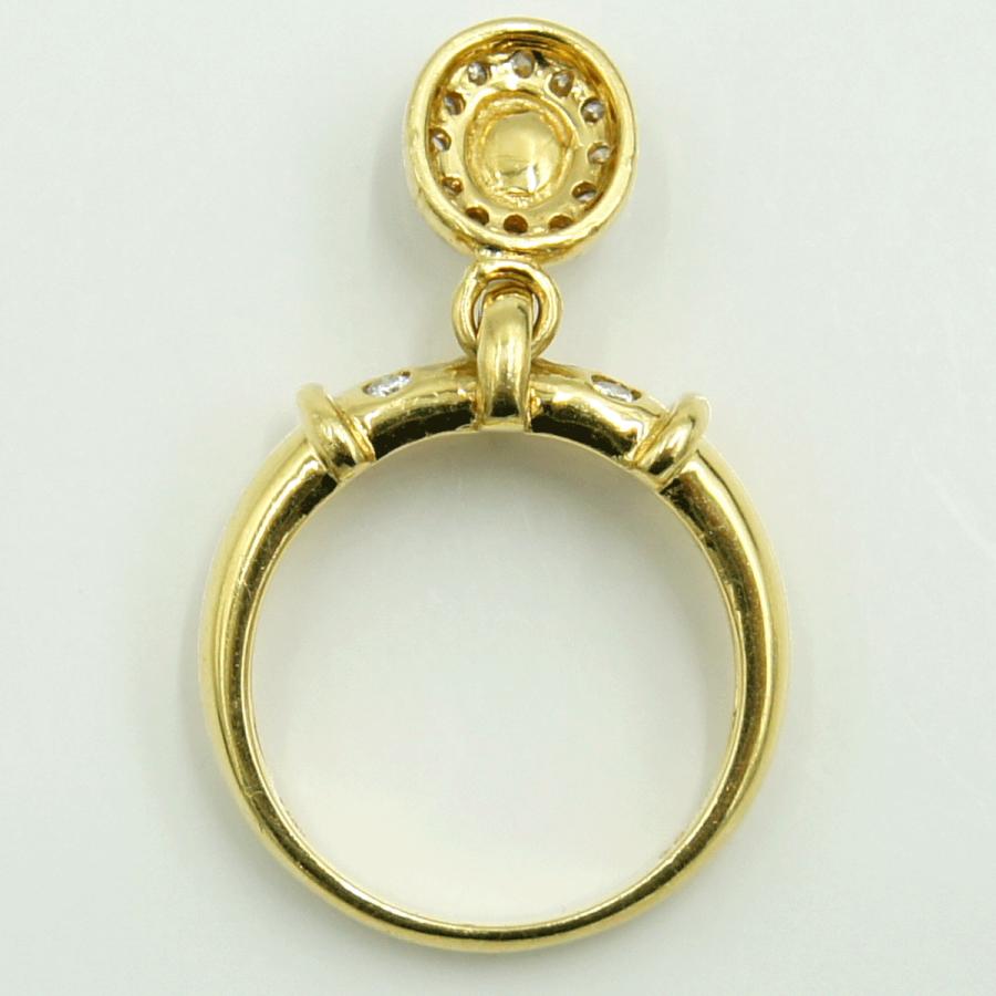 K18ルビーダイヤモンドリング　R0.30ct　D0.25ct　リングサイズ12号　重量5.74ｇ(石の重量含む)　レディース（中古）