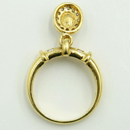 K18ルビーダイヤモンドリング　R0.30ct　D0.25ct　リングサイズ12号　重量5.74ｇ(石の重量含む)　レディース（中古）