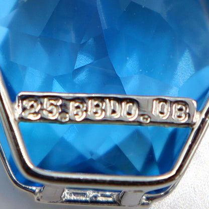 K18WGブルートパーズネックレス　BT25.88ct　ネック長さ:約40cm　重量10.20ｇ(石の重量を含む)　レディース(中古)