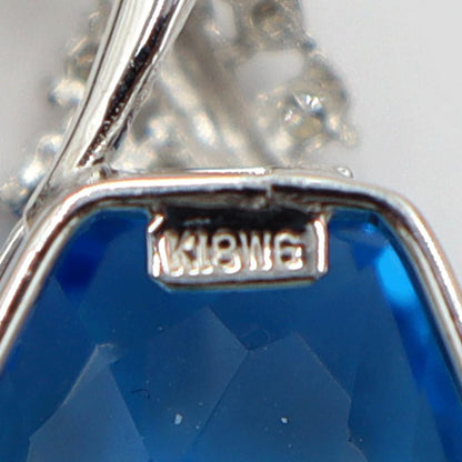 K18WGブルートパーズネックレス　BT25.88ct　ネック長さ:約40cm　重量10.20ｇ(石の重量を含む)　レディース(中古)