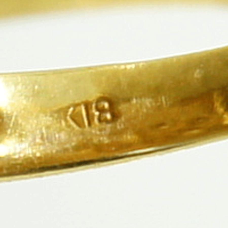 K18ルビーサファイアリング「キャット」リングサイズ7号　3.54ｇ（中古