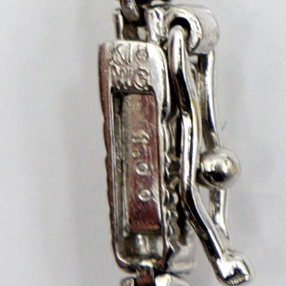 K18WGダイヤモンドブレスレット　D1.00ct　長さ17.0cm　重量4.38ｇ(石の重量含む)（中古）