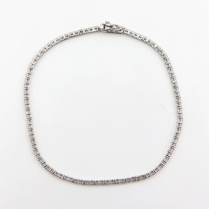 K18WGダイヤモンドブレスレット　D1.00ct　長さ17.0cm　重量4.38ｇ(石の重量含む)（中古）