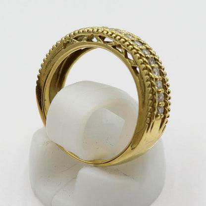 K18ダイヤモンドリング　D0.25ct　リングサイズ10号　重量4.96ｇ(石の重量含む)(中古)