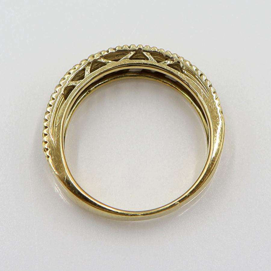 K18ダイヤモンドリング　D0.25ct　リングサイズ10号　重量4.96ｇ(石の重量含む)(中古)