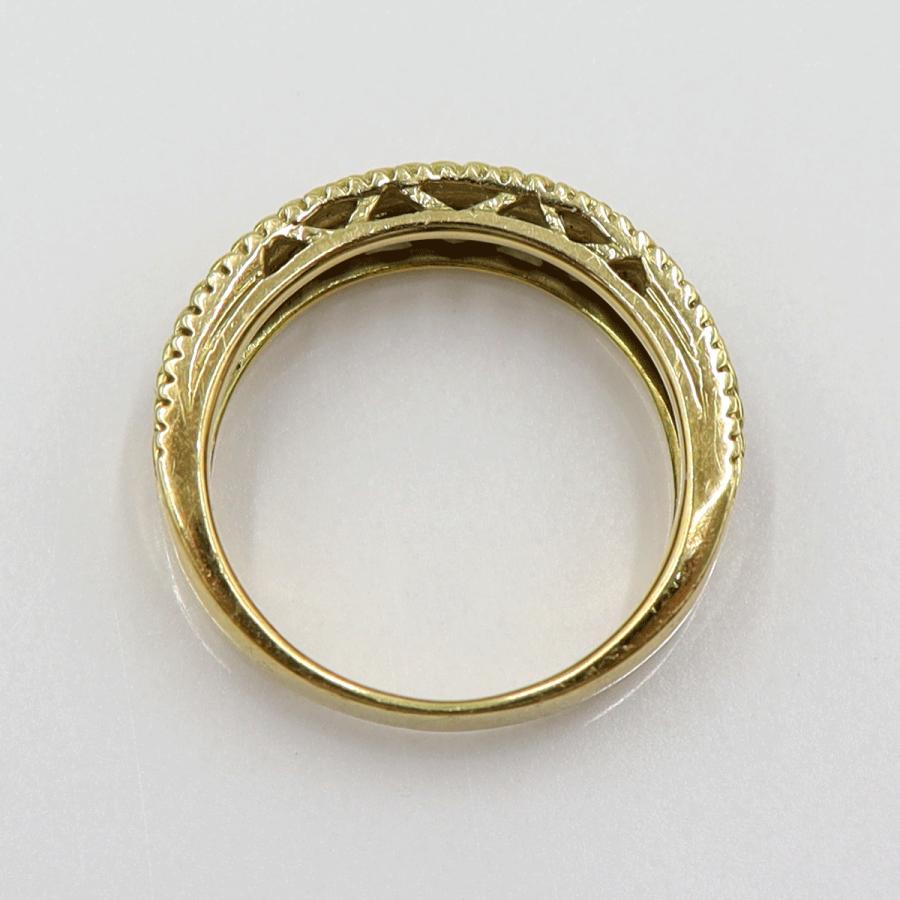 K18ダイヤモンドリング　D0.25ct　リングサイズ10号　重量4.96ｇ(石の重量含む)(中古)