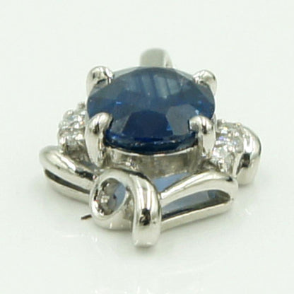 Pt900サファイアダイヤモンドペンダントトップ　S2.03ct　D0.11ct　重量3.52ｇ(石の重量含む)　レディース（中古）