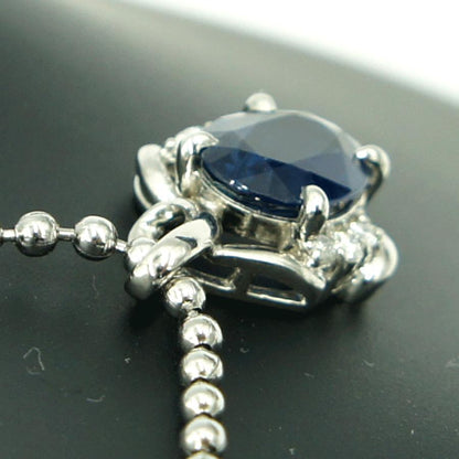 Pt900サファイアダイヤモンドペンダントトップ　S2.03ct　D0.11ct　重量3.52ｇ(石の重量含む)　レディース（中古）