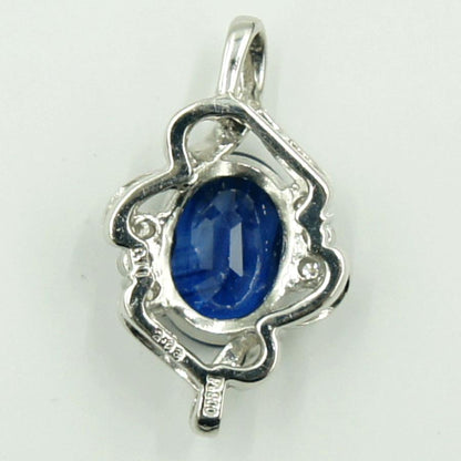 Pt900サファイアダイヤモンドペンダントトップ　S2.03ct　D0.11ct　重量3.52ｇ(石の重量含む)　レディース（中古）