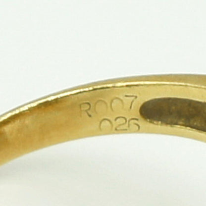 K18/Pt900ルビーリング　「フロッグ」　R0.07　D0.26ct　リングサイズ12号　重量7.29ｇ(石の重量含む)　レディース　カエル（中古）